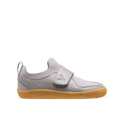 Chaussures d'école Vivobarefoot Primus Knit II Enfant - Grise FJK750924